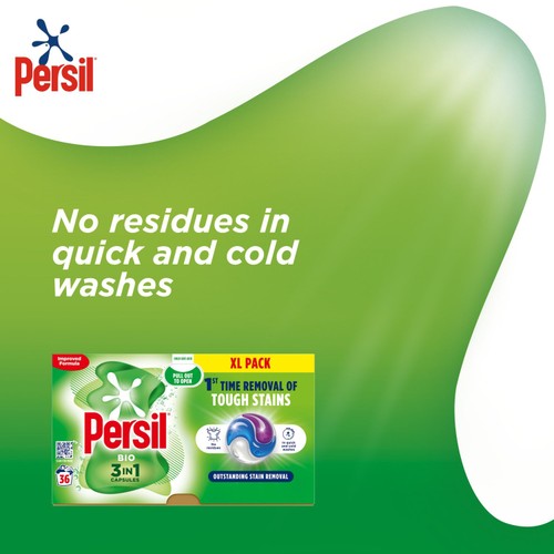Persil Bio 3 in 1 Laundry Washing Detergent Capsules 36 Washes thumbnail 7