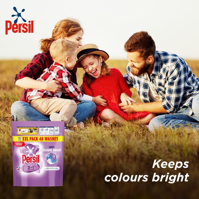 Persil Colour 3 in 1 Laundry Washing Detergent Capsules 48 Washes thumbnail 3