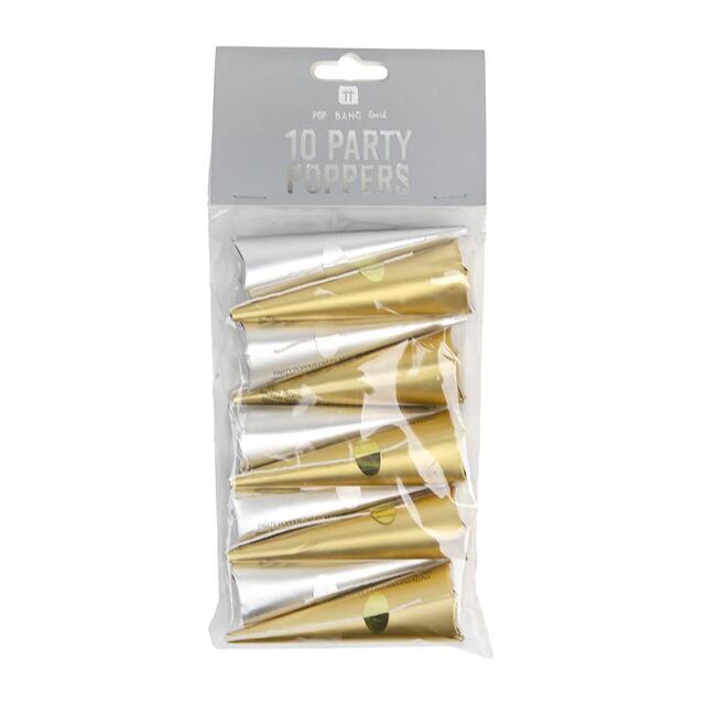 Talking Tables Gold & Silver Party Poppers thumbnail 4