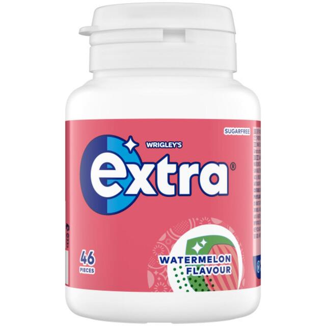 Extra Watermelon Flavour Sugarfree Chewing Gum Bottle
