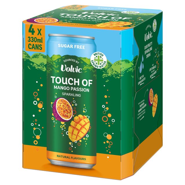 Touch of Mango Passion Sparkling Sugar Free Flavoured Water by Volvic thumbnail 2