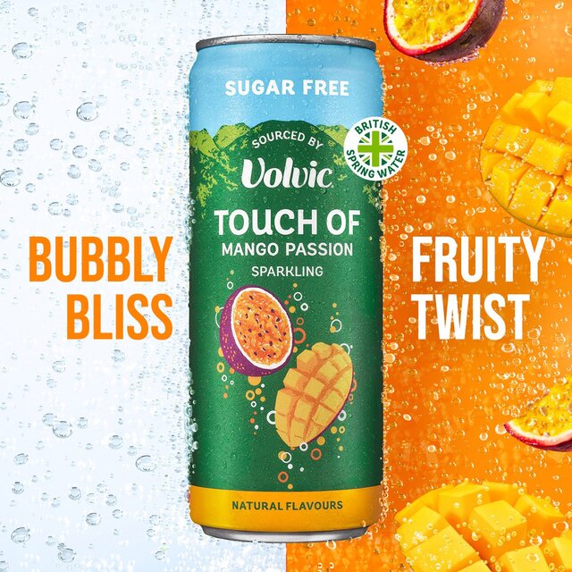 Touch of Mango Passion Sparkling Sugar Free Flavoured Water by Volvic thumbnail 7