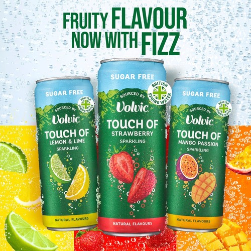 Touch of Lemon & Lime Sparkling Sugar Free Flavoured Water by Volvic thumbnail 5
