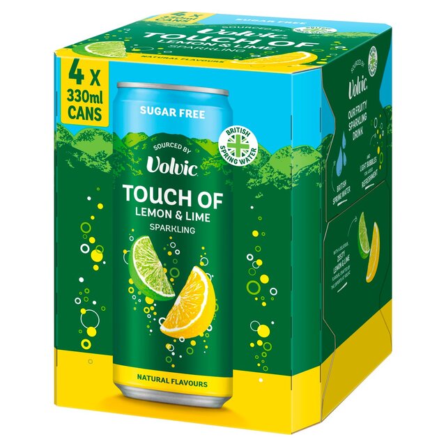 Touch of Lemon & Lime Sparkling Sugar Free Flavoured Water by Volvic thumbnail 2
