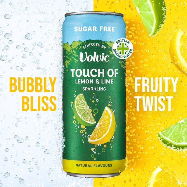 Touch of Lemon & Lime Sparkling Sugar Free Flavoured Water by Volvic thumbnail 7