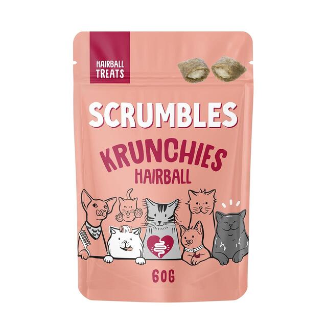 Scrumbles Anti Hairball Krunchies Cat Treat