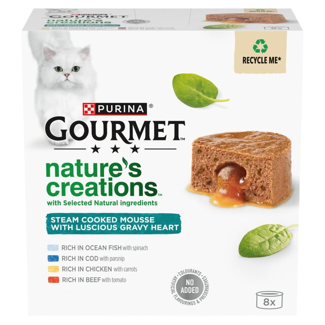 Gourmet Nature's Creations Gravy Heart Chicken Ocean Fish Wet Cat Food thumbnail 2