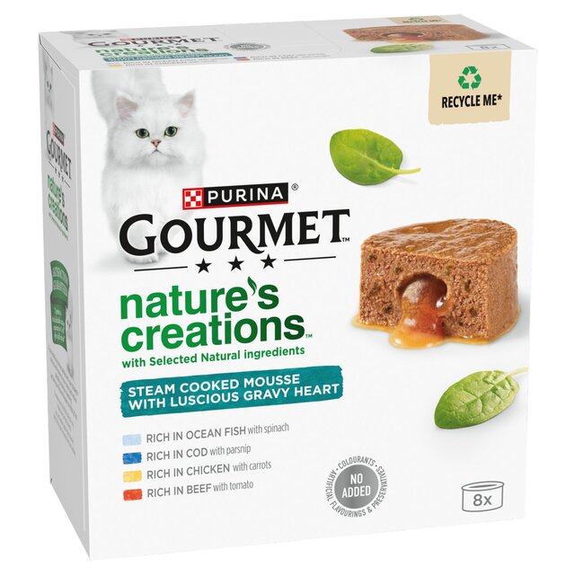 Gourmet Nature's Creations Gravy Heart Chicken Ocean Fish Wet Cat Food thumbnail 3