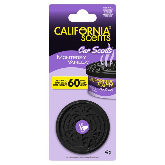 California Scents Car Scents Monetery Vanilla Car Air Freshener