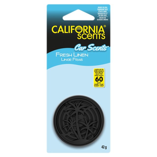 California Scents Car Scents Fresh Linen Car Air Freshener