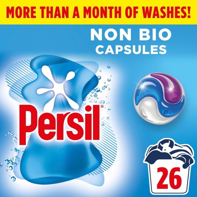 Persil Non Bio 3 in 1 Laundry Washing Detergent Capsules 26 Washes