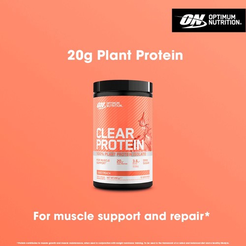 Optimum Nutrition Plant Isolate Clear Protein Juicy Peach thumbnail 2