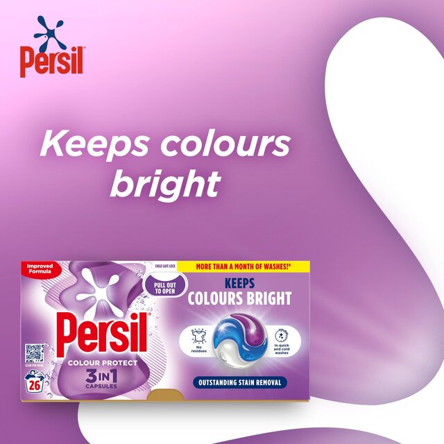 Persil Colour 3 in 1 Laundry Washing Detergent Capsules 26 Washes thumbnail 2