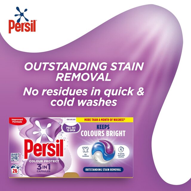Persil Colour 3 in 1 Laundry Washing Detergent Capsules 26 Washes thumbnail 3