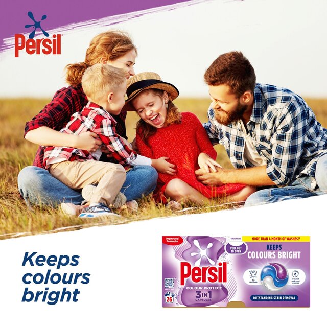 Persil Colour 3 in 1 Laundry Washing Detergent Capsules 26 Washes thumbnail 5