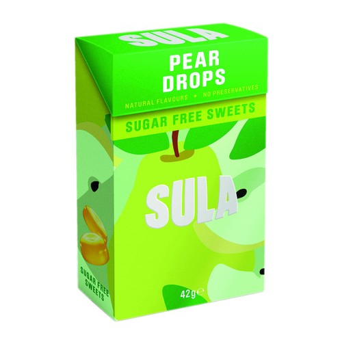 Sula Pear Drop Sugar Free Sweets thumbnail 2