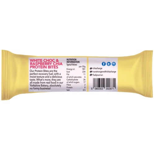 Chia Charge Protein Bite White Choc & Raspberry thumbnail 2