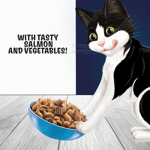 Felix Doubly Delicious Salmon & Vegetables Dry Cat Food thumbnail 3