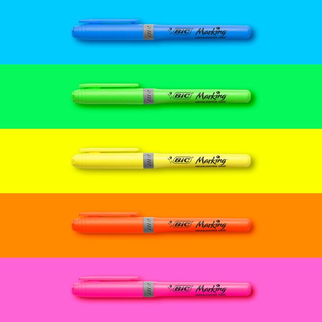 BIC Highlighter Grip, Pack of 12 thumbnail 5