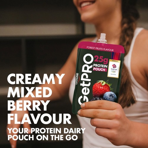 GetPro 25g High Protein Forest Fruits Yoghurt Pouch thumbnail 4