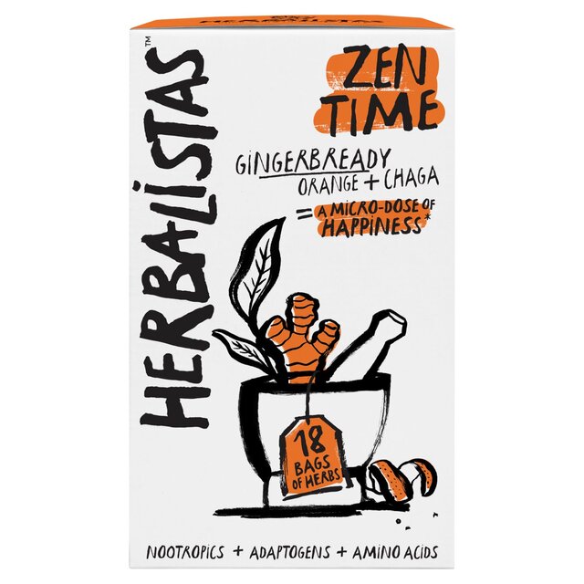 Herbalistas Zen Time Herbal Tea with Gingerbread, Orange & Chaga