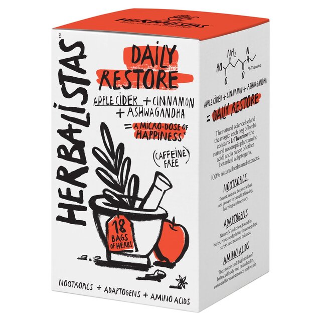 Herbalistas Daily Restore Herbal Tea with Apple, Cinnamon & Ashwagandha thumbnail 2