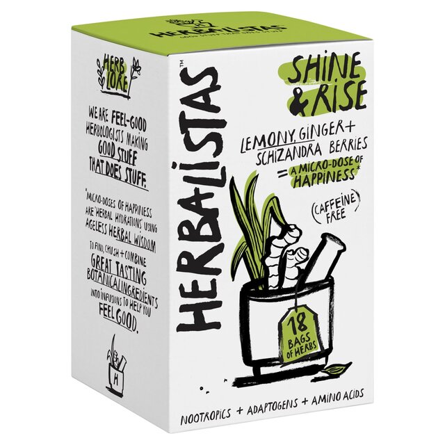 Herbalistas Shine & Rise Herbal Tea with Lemongrass, Ginger & Schizandra thumbnail 2