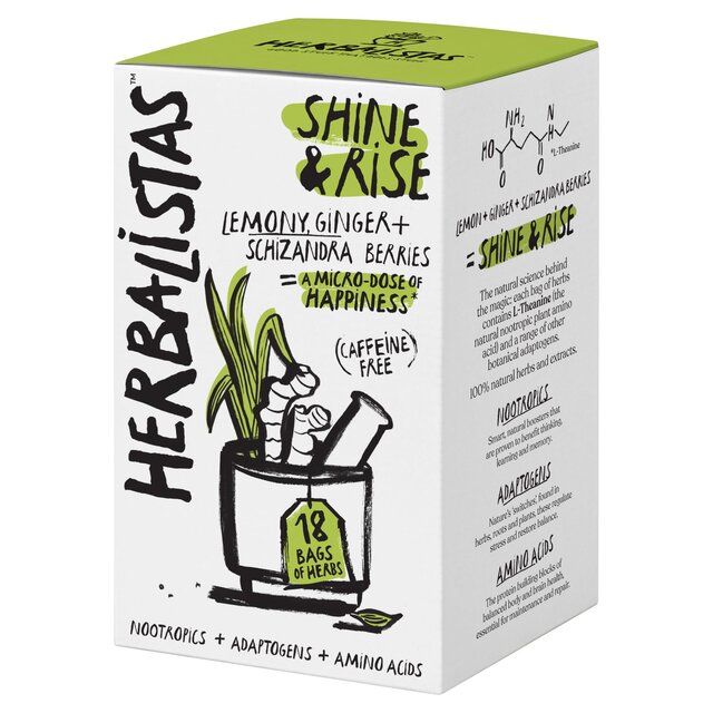 Herbalistas Shine & Rise Herbal Tea with Lemongrass, Ginger & Schizandra thumbnail 3