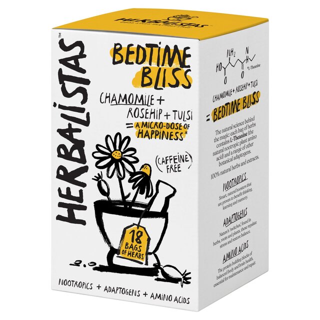 Herbalistas Bedtime Bliss Herbal Tea with Chamomile, Rosehip & Tulsi thumbnail 3