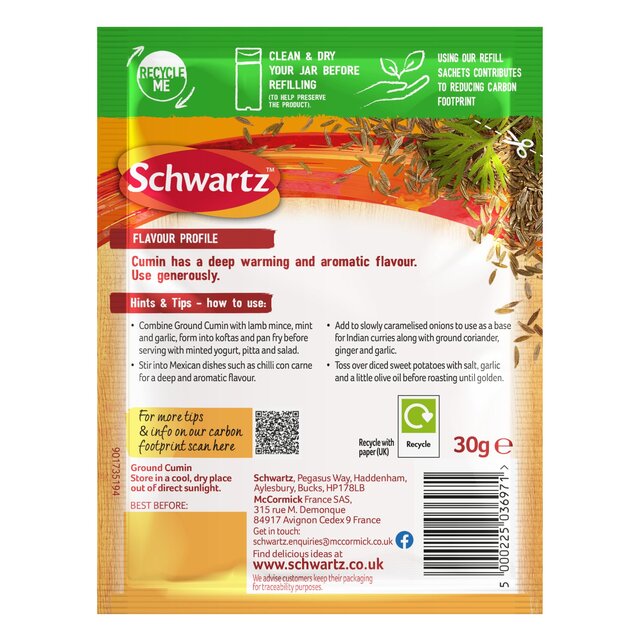 Schwartz Ground Cumin Refill Pack thumbnail 4