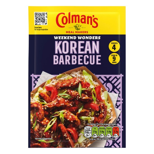 Colman's BBQ Korean Sauce Dry Packet Mix thumbnail 2