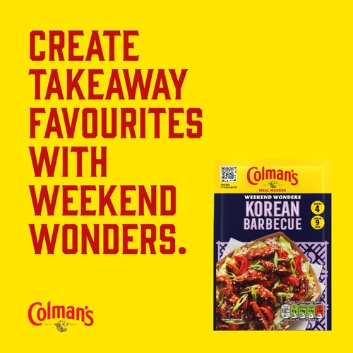 Colman's BBQ Korean Sauce Dry Packet Mix thumbnail 3