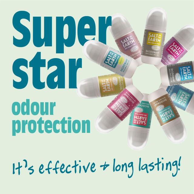 Salt of the Earth Unscented Natural Deodorant Refillable Roll-on thumbnail 6