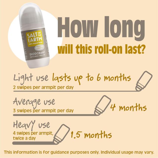 Salt of the Earth Amber & Sandalwood Deodorant Refillable Roll-on thumbnail 5