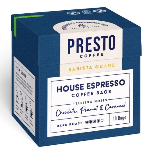 Presto House Espresso Coffee Bags