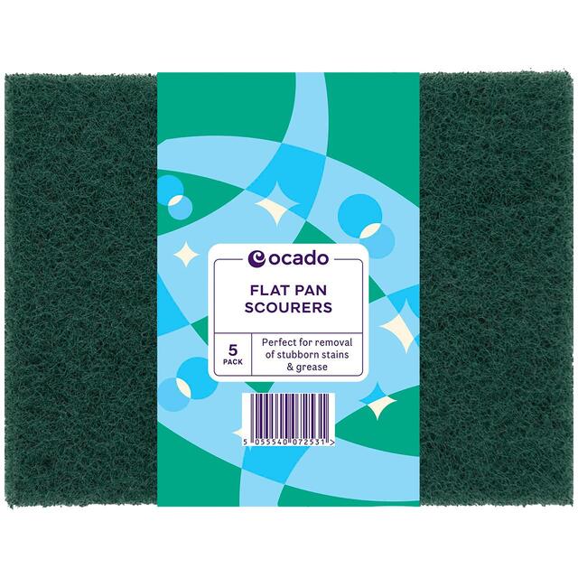 Ocado 5 Flat Pan Scourers thumbnail 2