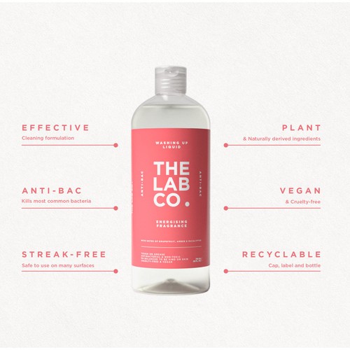 The Lab Co. Energising Washing Up Liquid thumbnail 6