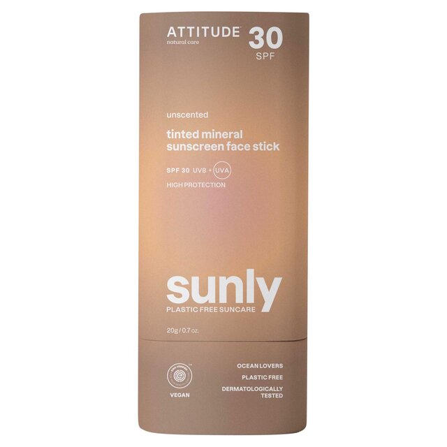 ATTITUDE Sunly - Sunscreen Stick - Tinted - Unscented - 30 SPF thumbnail 2