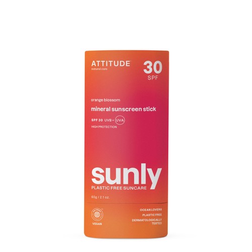ATTITUDE Sunly - Sunscreen Stick - Orange Blossom- 30 SPF