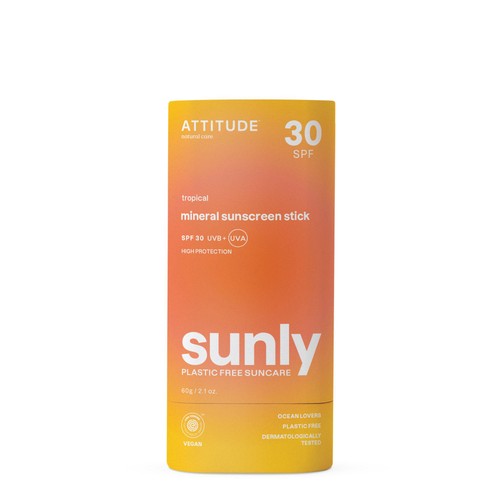 ATTITUDE Sunly - Sunscreen Stick - Tropical - 30 SPF
