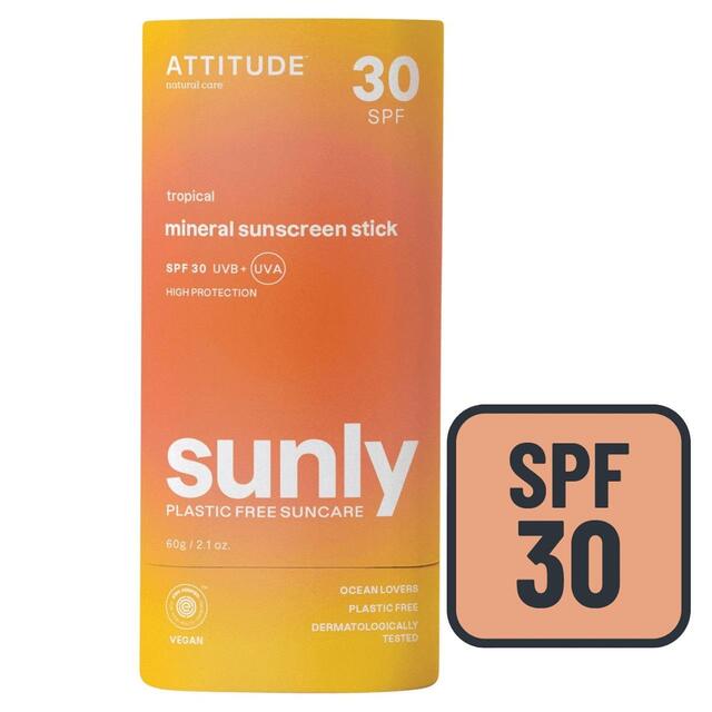ATTITUDE Sunly - Sunscreen Stick - Tropical - 30 SPF
