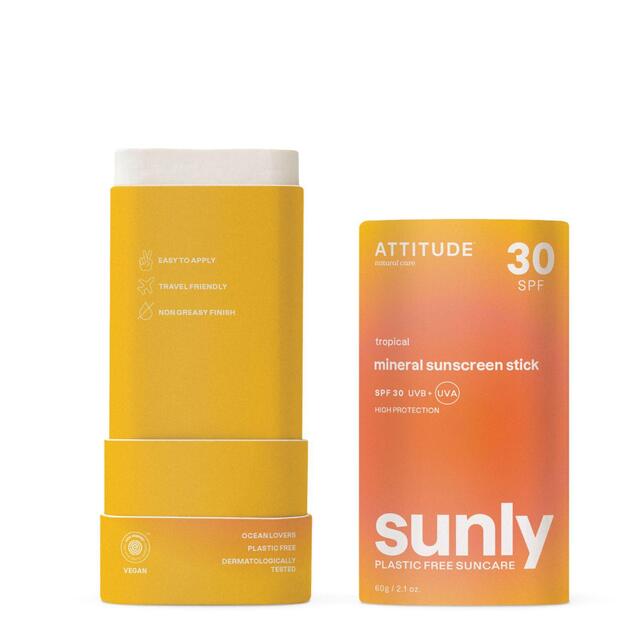 ATTITUDE Sunly - Sunscreen Stick - Tropical - 30 SPF thumbnail 3