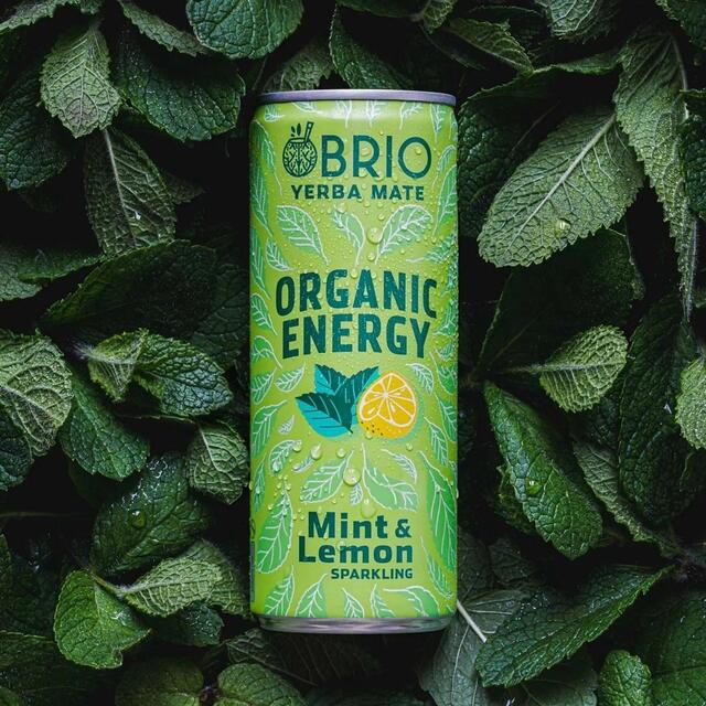 Brio Natural Organic Energy Drink Mint & Lemon thumbnail 2