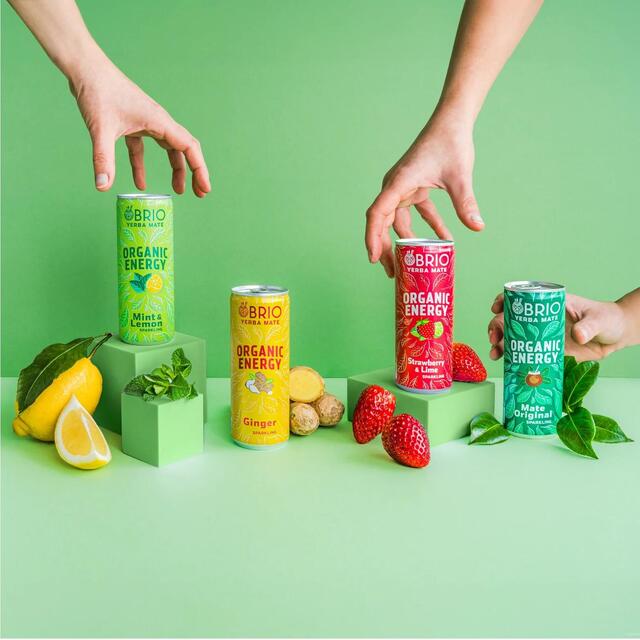 Brio Natural Organic Energy Drink Mint & Lemon thumbnail 3