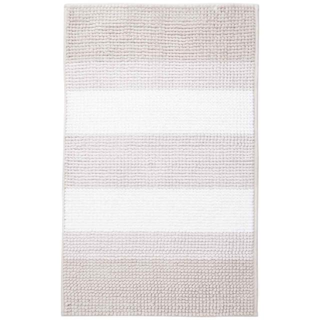 M&S Collection Bobble Striped Bath Mat, Natural thumbnail 2
