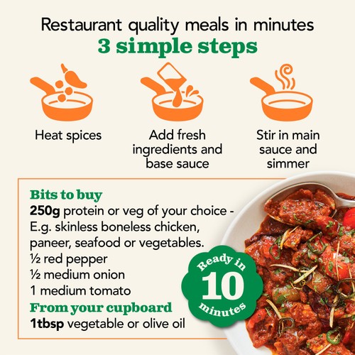 The Spice Tailor Spicy Bengali Jalfrezi Indian Curry Sauce Kit thumbnail 3