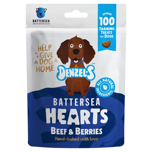 Denzel's Battersea Hearts For Dogs Beef & Berries
