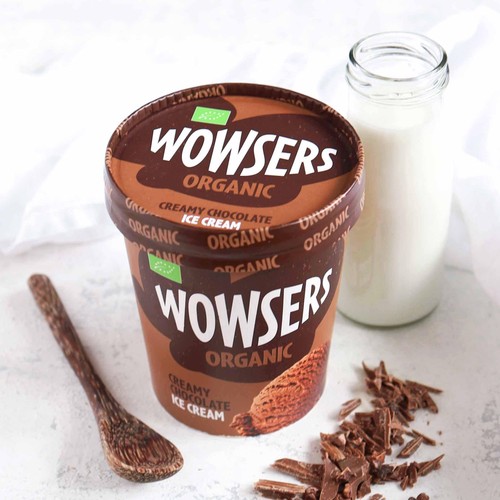 Wowsers Organic Creamy Chocolate Ice Cream thumbnail 3