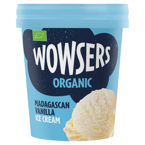 Wowsers Organic Madagascan Vanilla Ice Cream