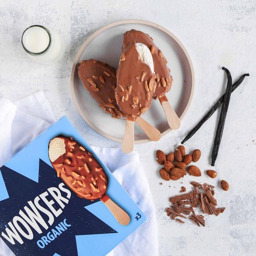 Wowsers Organic Amazing Almond Ice Cream Lollies thumbnail 2